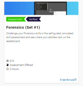 Forensics Skill assessment