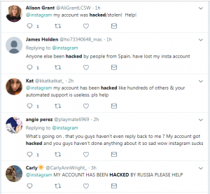 Instagram Users Asking Support
