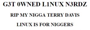Linux Org Deface Message