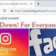Instagram and Facebook Down