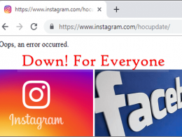 Instagram and Facebook Down