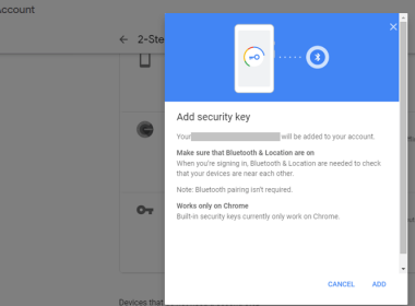 Android Phone Security Key
