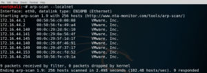 ARP Scan Localnet