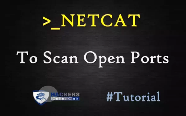Netcat-To-Scan-Open-ports