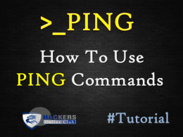 PING Command