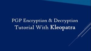 how to encrypt and decrypt data