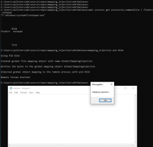 Mapping Injection Screenshot