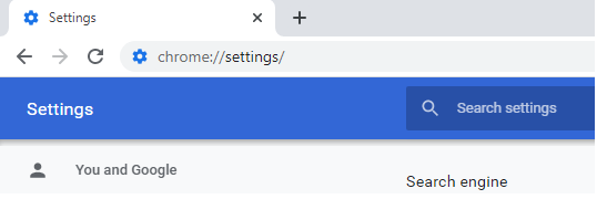 Chrome Settings