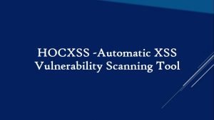 hocxss automatic cross site scri