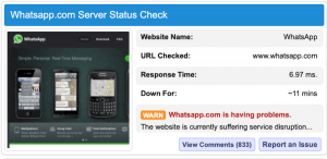 WhatsApp Server down