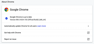 Chrome Update