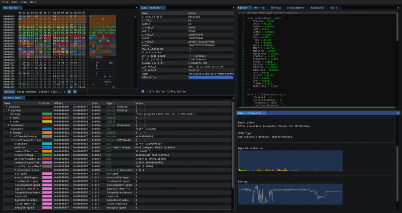 ImHex - Hex Editor For Reverse Engineers