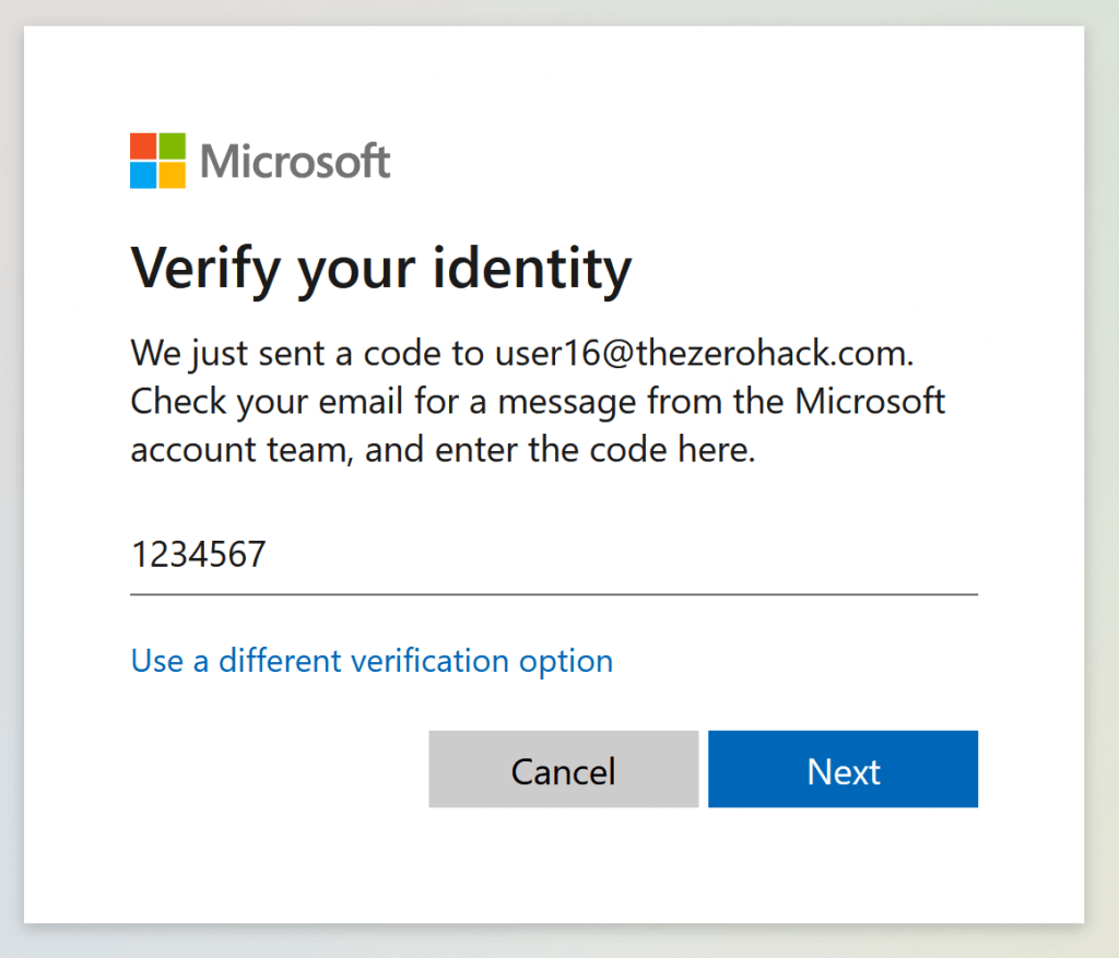 Microsoft Verification