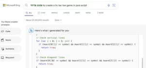 Microsoft Bing AI Search Engine