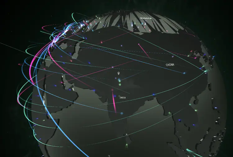 Kaspersky Cyber Attack Map