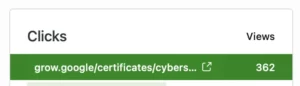 Clicks on link inside the article