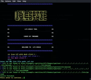 LFI Spcae URL Scan