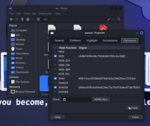 Kali Linux 2023.2 gtkhash img