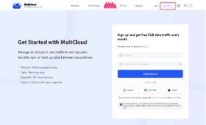 MultCloud Get Started
