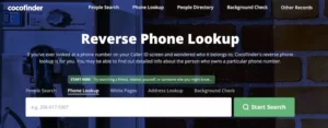 Cocofinder Reverse Phone Lookup