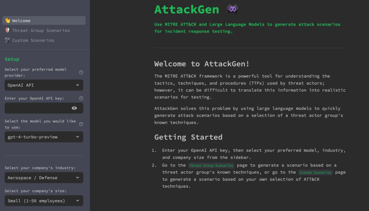 AttackGen-Screenshot