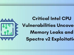 INTEL CPU Vulnerability