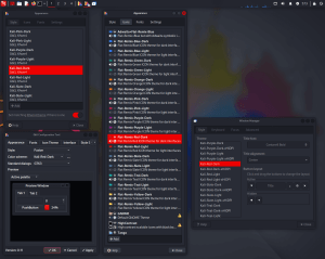 Kali xfce-themes-settings