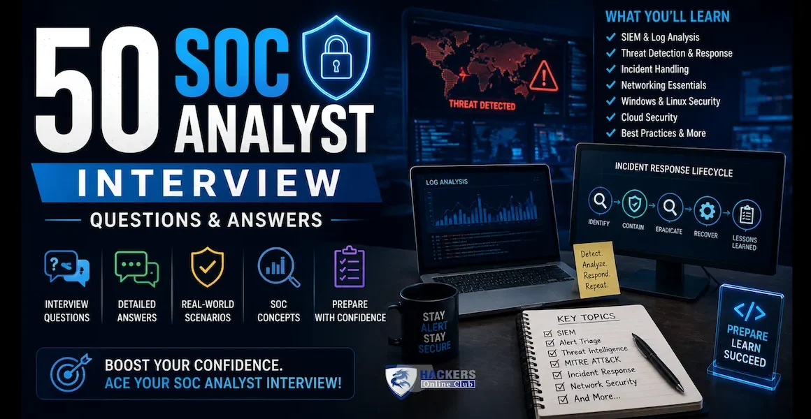 50 SOC Analyst Interview Questions
