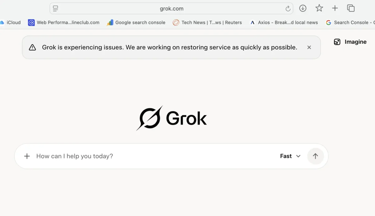 Grok not responding