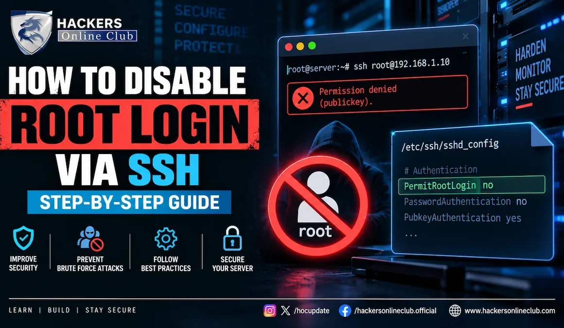How to disable root login via SSH