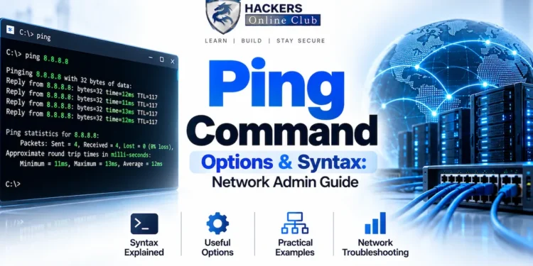 Ping Command Options & Syntax: Network Admin Guide 5 Ping Command Options Syntax