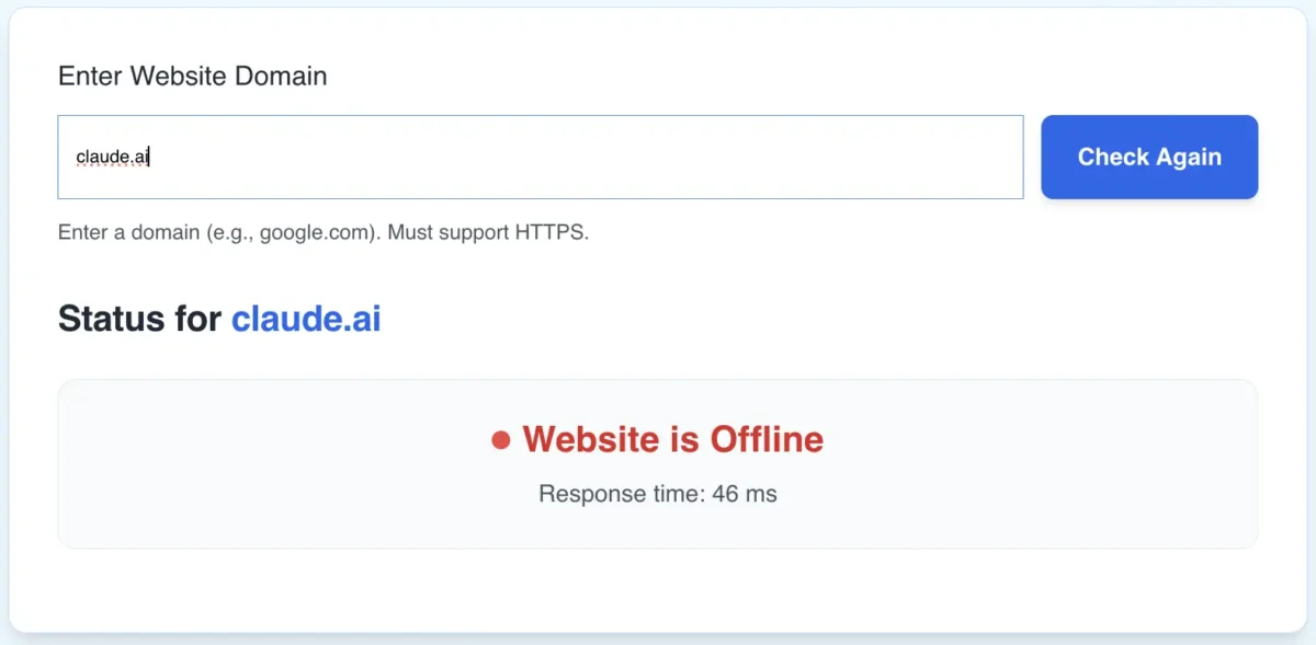 claudeai offline