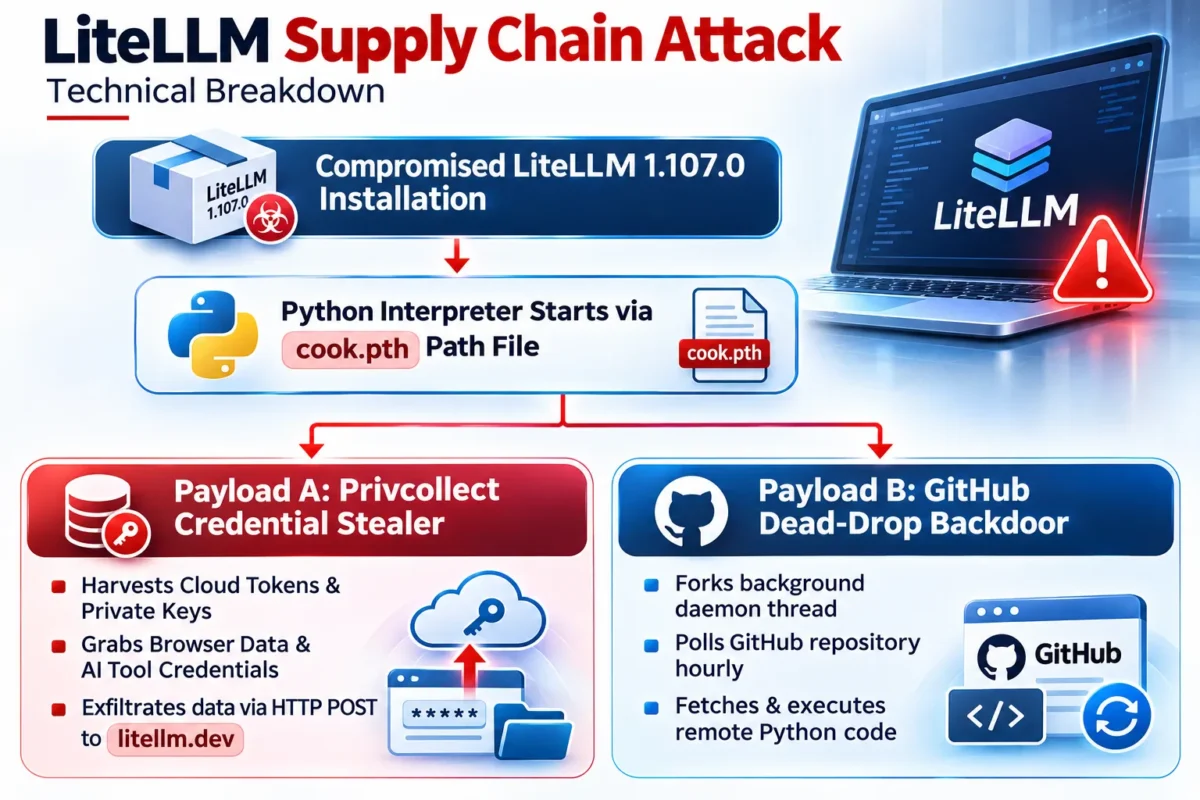LiteLLM Supply Chain Attack Breakdown