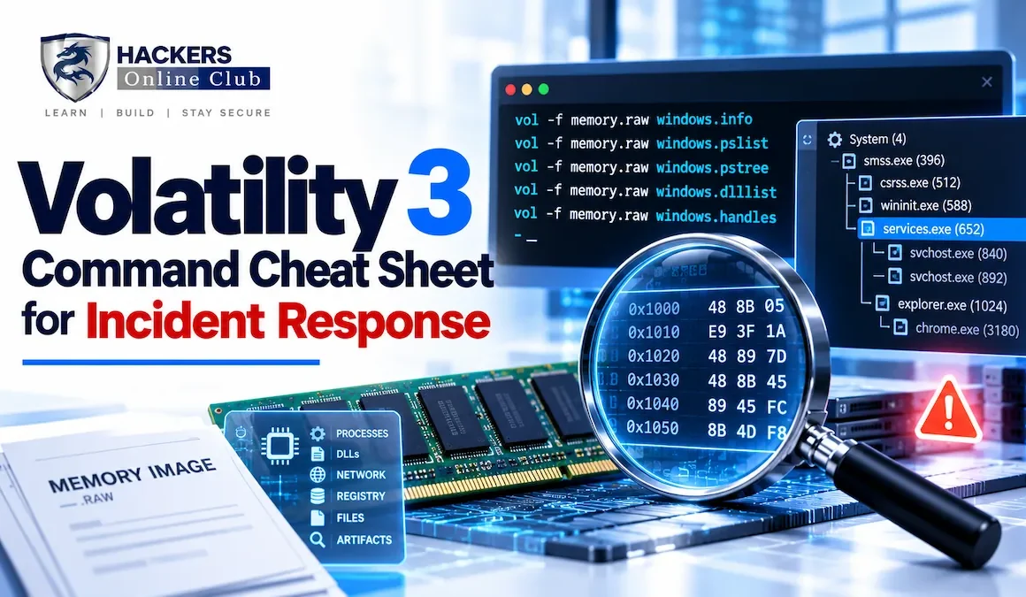 Volatility 3 Command Cheat Sheet